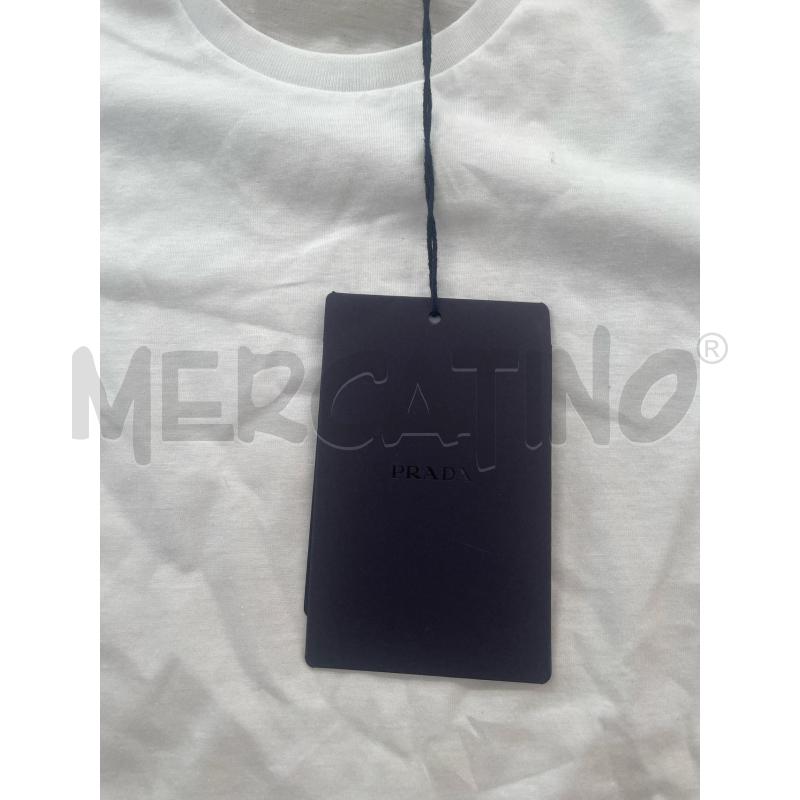 T SHIRT PRADA BIANCA UNISEX TG L | Mercatino dell'Usato Arcore 2