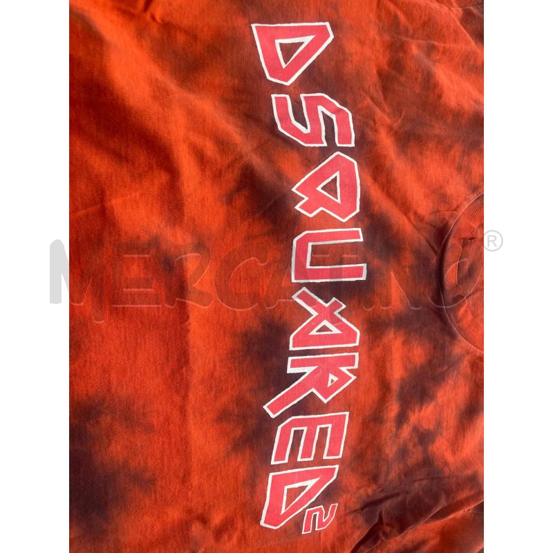 T SHIRT UOMO DSQUARED ARANCIONE DIY  | Mercatino dell'Usato Arcore 4