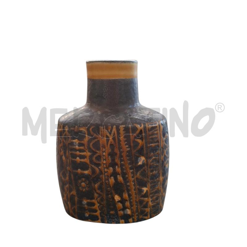 VASETTO ROYAL COPENHAGEN FAJANCE GIALLO NERO | Mercatino dell'Usato Arcore 1