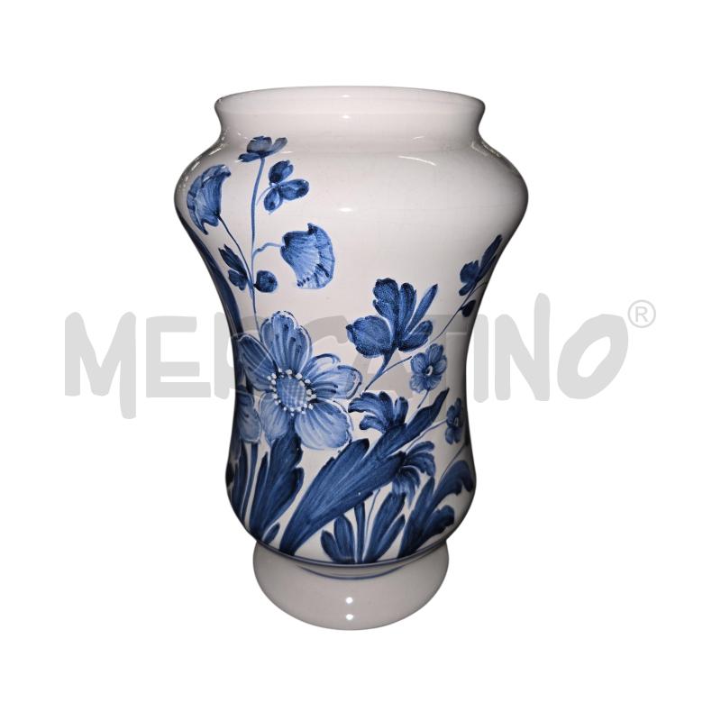VASO CERAMICA SIMONETTI CASTELLI FIORI BLU  | Mercatino dell'Usato Arcore 1