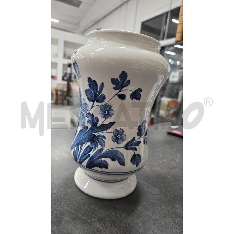 VASO CERAMICA SIMONETTI CASTELLI FIORI BLU  | Mercatino dell'Usato Arcore 3