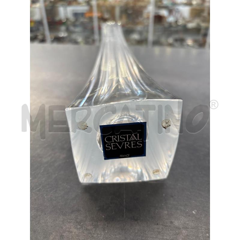VASO CRISTAL DE SEVRES 50 CM ALTO STRETTO | Mercatino dell'Usato Arcore 4