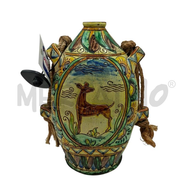VASO DECORATO CON CORDA  | Mercatino dell'Usato Arcore 1