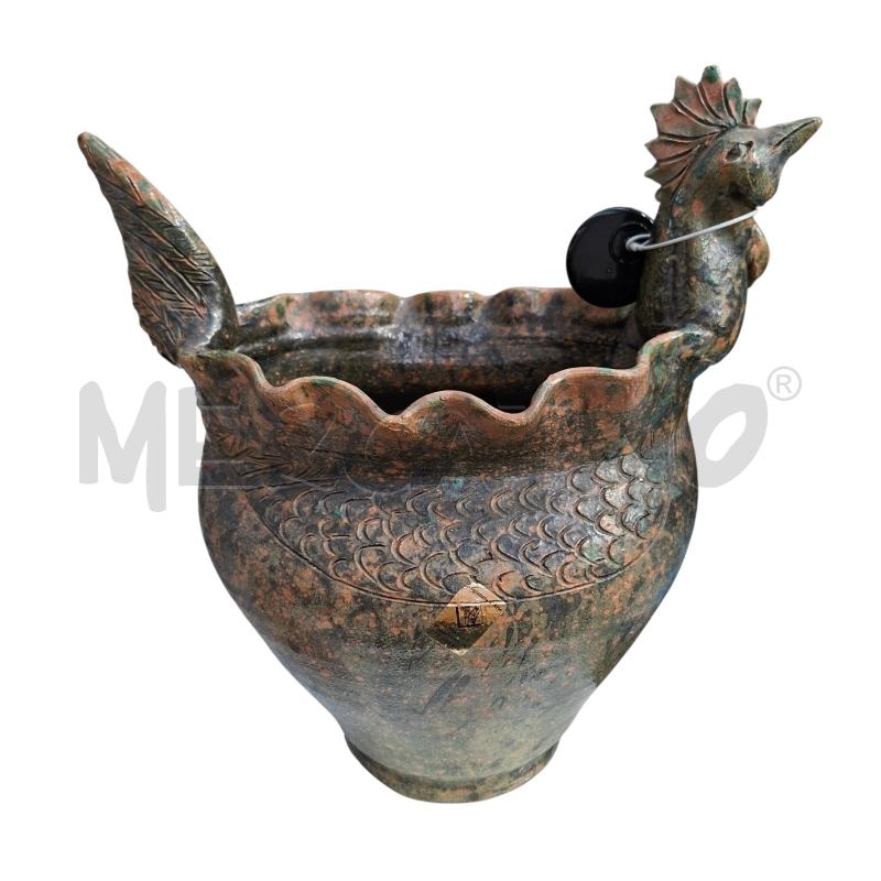 VASO GALLO ALGHERO CERAMICA ARTIGIANATO D'ARTE | Mercatino dell'Usato Arcore 1