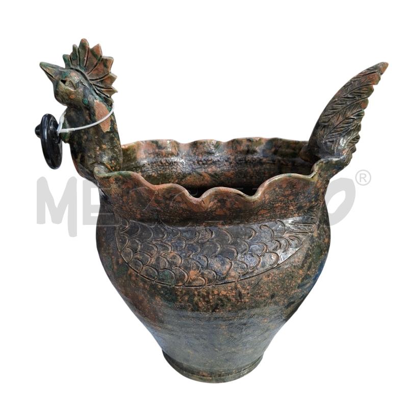 VASO GALLO ALGHERO CERAMICA ARTIGIANATO D'ARTE | Mercatino dell'Usato Arcore 2