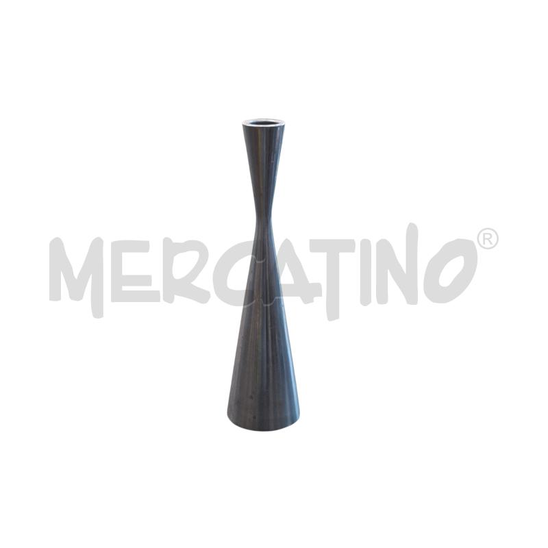 VASO PORTAFIORI METALLO A CLESSIDRA LUNGA | Mercatino dell'Usato Arcore 1