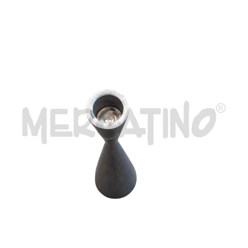 VASO PORTAFIORI METALLO A CLESSIDRA LUNGA | Mercatino dell'Usato Arcore 3