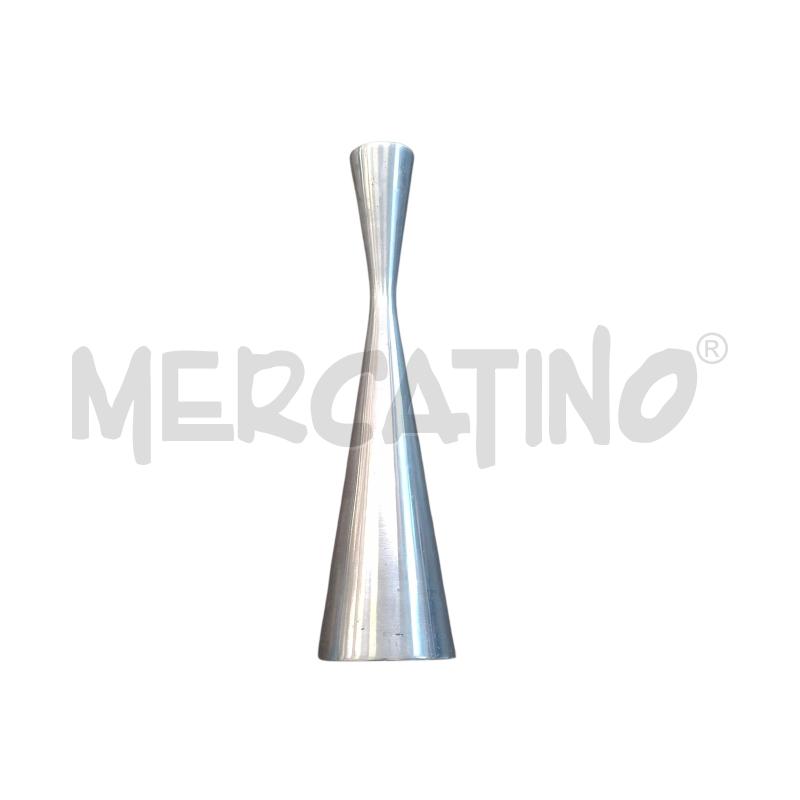 VASO PORTAFIORI METALLO A CLESSIDRA LUNGA | Mercatino dell'Usato Arcore 4