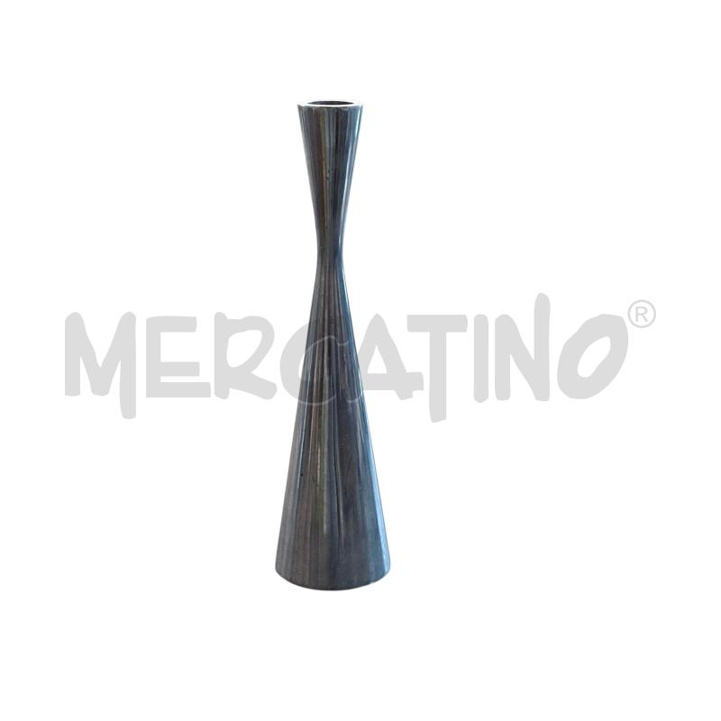 VASO PORTAFIORI METALLO A CLESSIDRA LUNGA | Mercatino dell'Usato Arcore 1