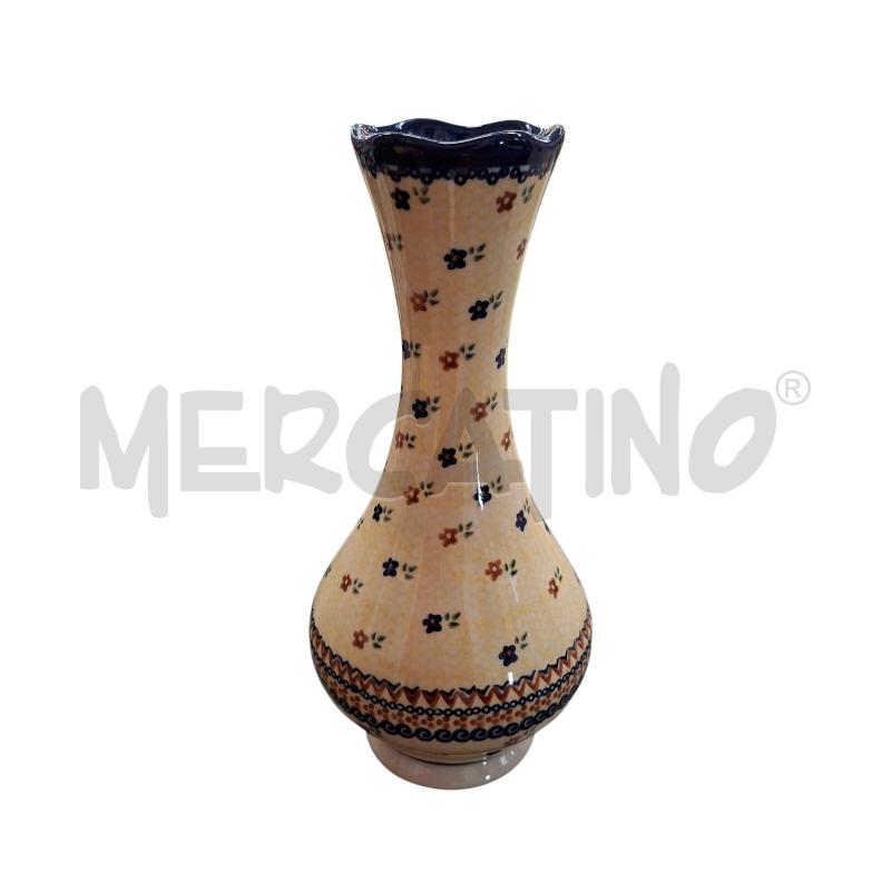 VASO VENA HAND MADE IN POLAND BIANCO 28 CM | Mercatino dell'Usato Arcore 1