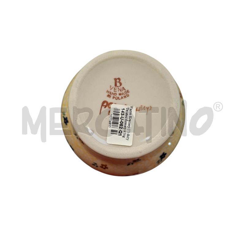 VASO VENA HAND MADE IN POLAND BIANCO 28 CM | Mercatino dell'Usato Arcore 2