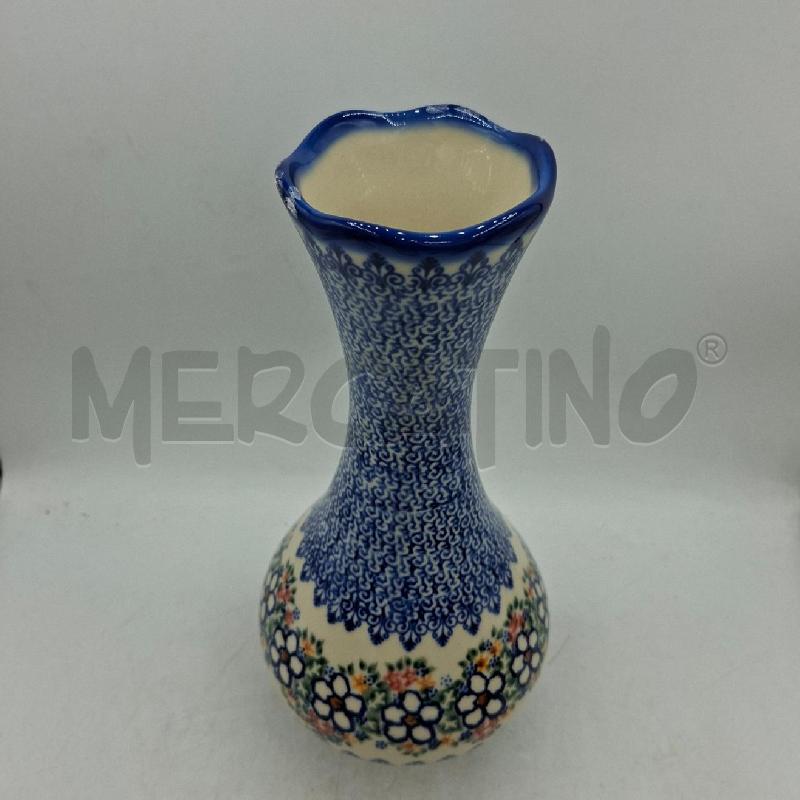 VASO VENA HAND MADE IN POLAND BLU 28 CM | Mercatino dell'Usato Arcore 2
