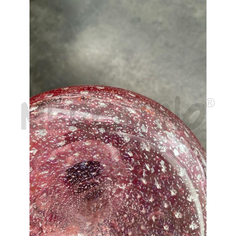 VASO VETRO ROSA ROSIS MURANO 16 CM  | Mercatino dell'Usato Arcore 5