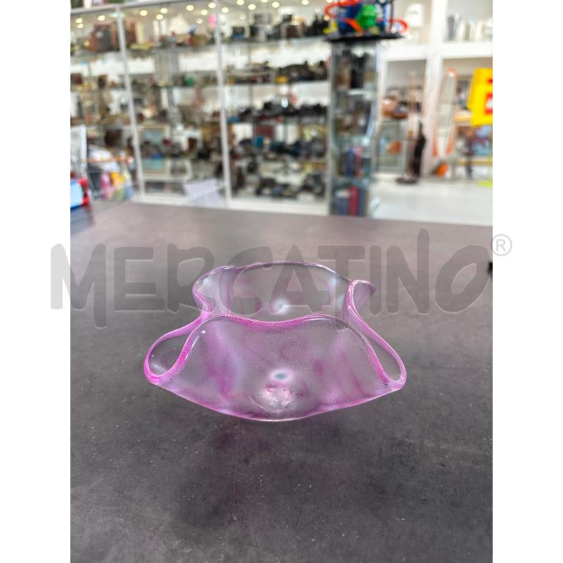 VASO VETRO ROSA UHV | Mercatino dell'Usato Arcore 1
