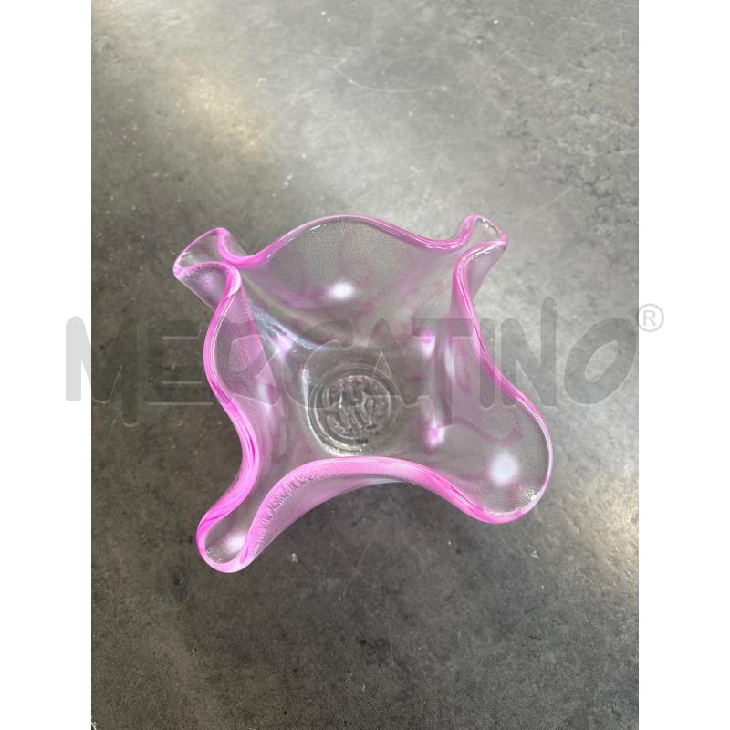 VASO VETRO ROSA UHV | Mercatino dell'Usato Arcore 2
