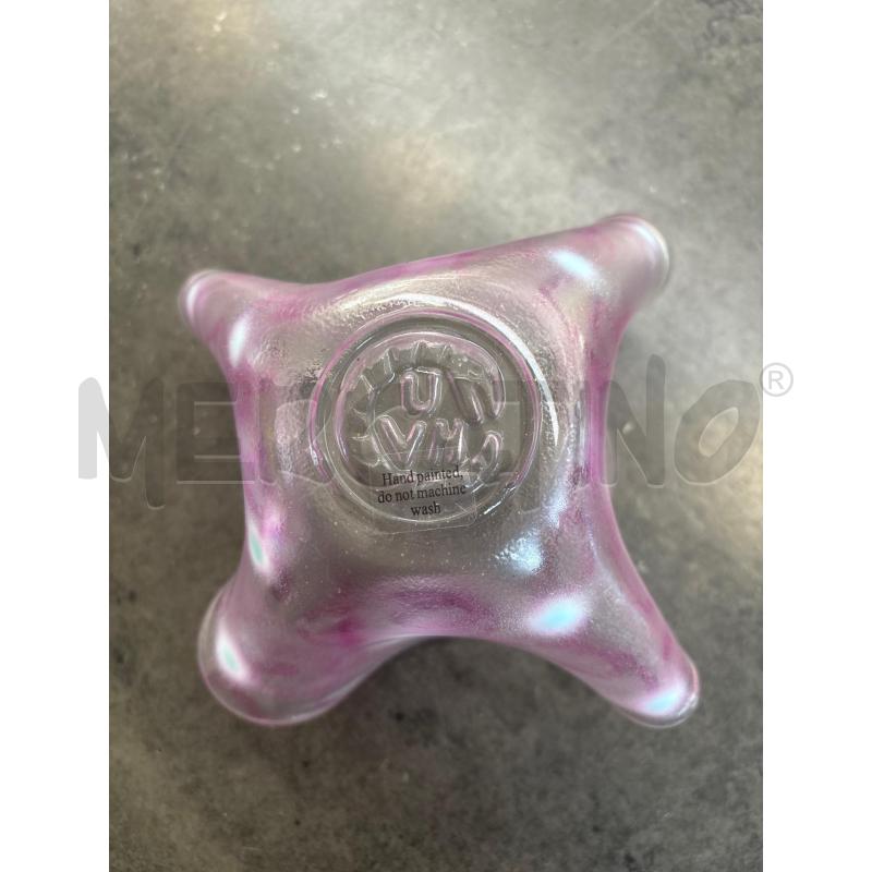 VASO VETRO ROSA UHV | Mercatino dell'Usato Arcore 3