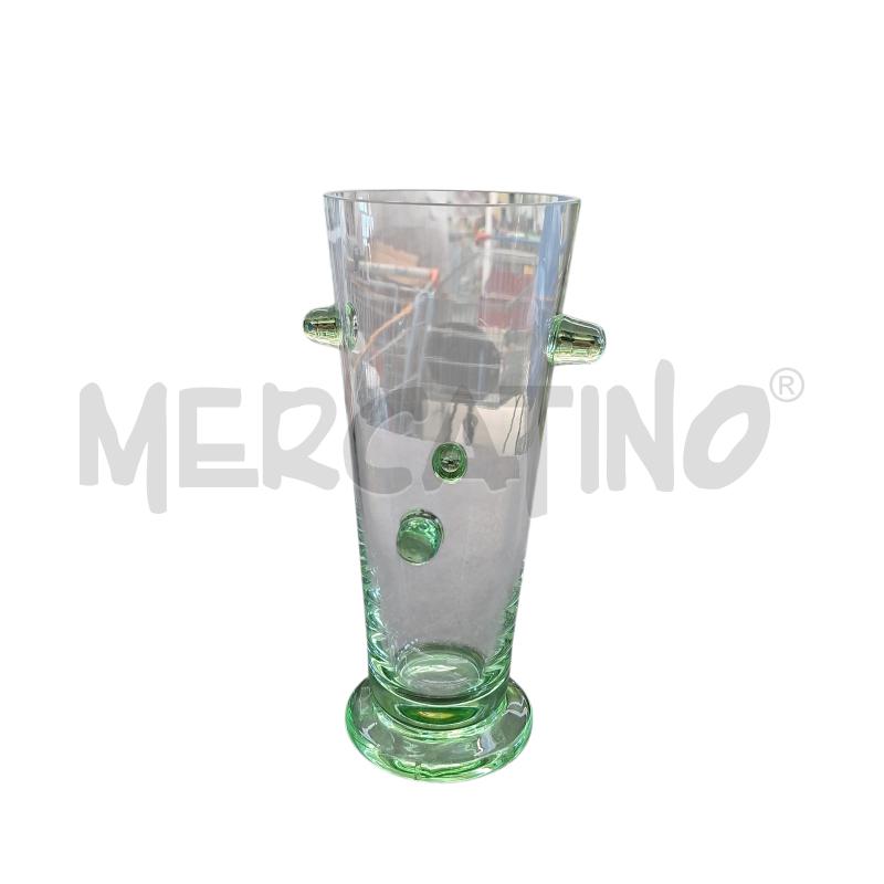 VASO VETRO VERDE TIPO CACTUS  | Mercatino dell'Usato Arcore 1