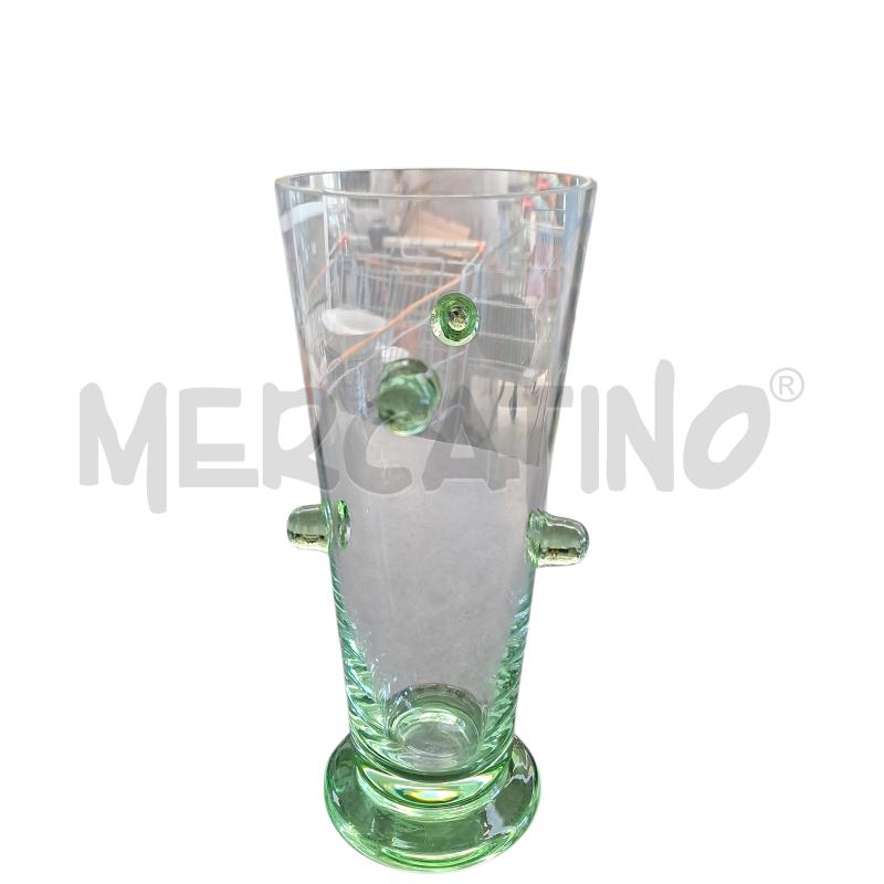 VASO VETRO VERDE TIPO CACTUS  | Mercatino dell'Usato Arcore 5