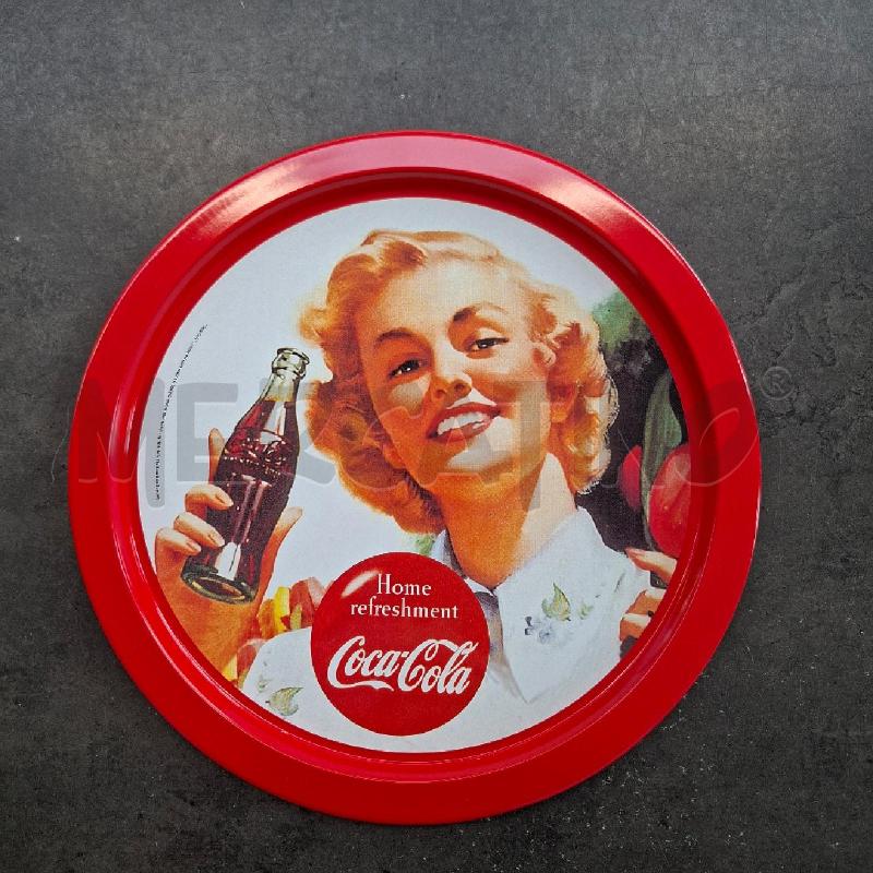 VASSOIO COCA COLA  HOME REFRESHMENT  33 CM CIRCA | Mercatino dell'Usato Arcore 1