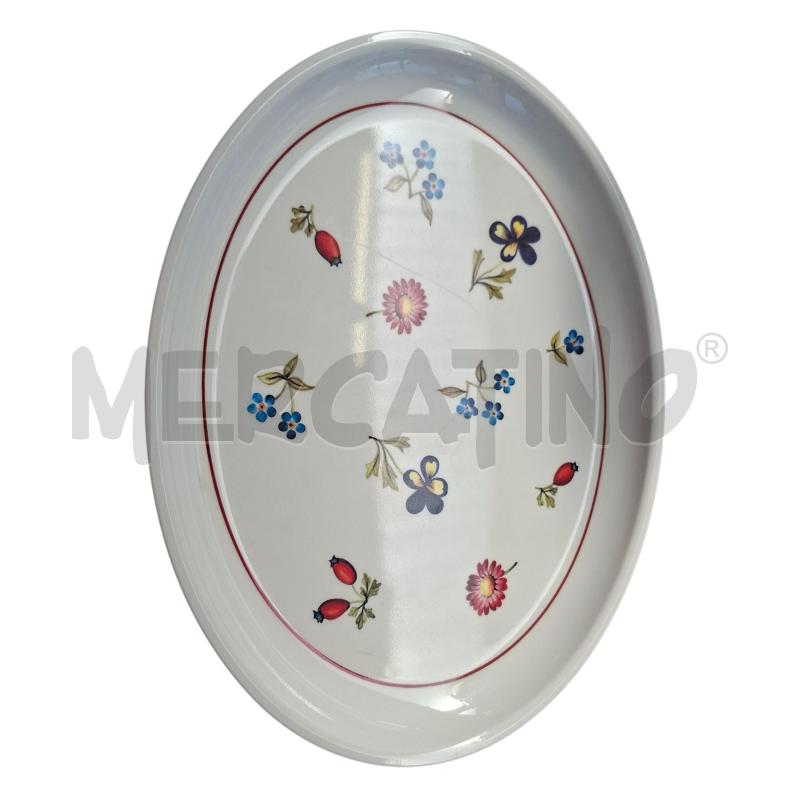 VASSOIO OVALE VILLEROY & BOCH IN PLASTICA A FIORI  | Mercatino dell'Usato Arcore 1