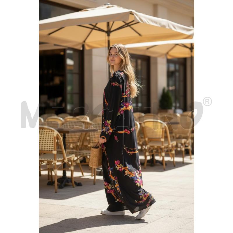 VESTITO DONNA ANTICA SARTORIA FANTASIA FIORI TG XL | Mercatino dell'Usato Arcore 2