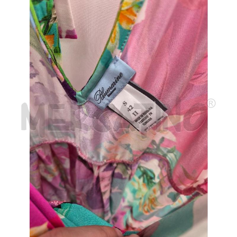 VESTITO DONNA BLUMARINE FIORI TG 42 | Mercatino dell'Usato Arcore 3