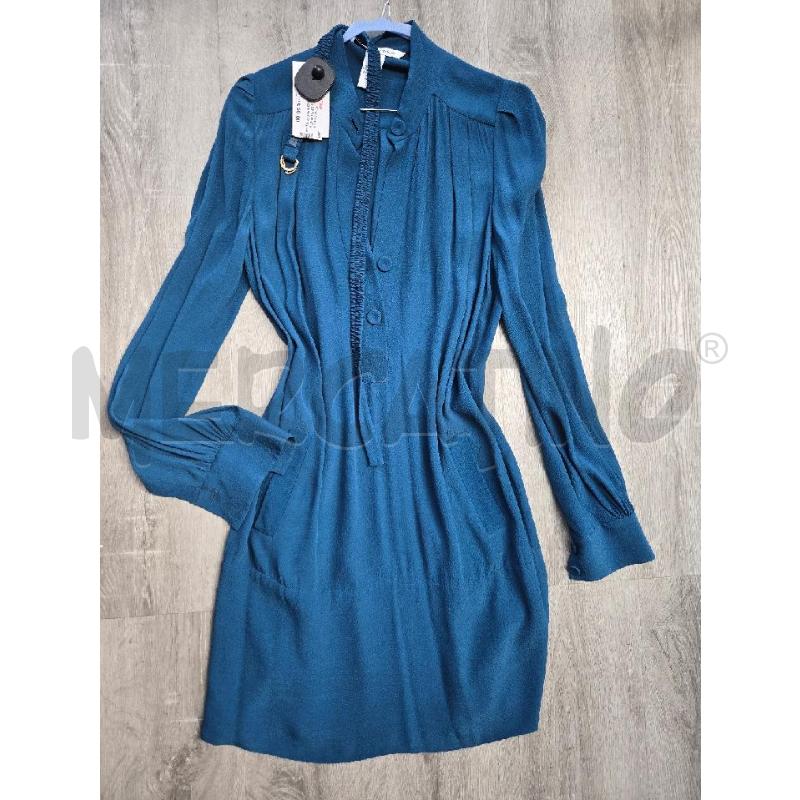 VESTITO DONNA DIANE VON FURSTENBERG BLU | Mercatino dell'Usato Arcore 1