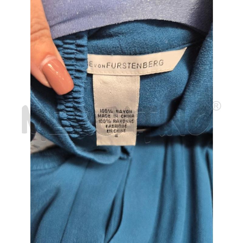 VESTITO DONNA DIANE VON FURSTENBERG BLU | Mercatino dell'Usato Arcore 3