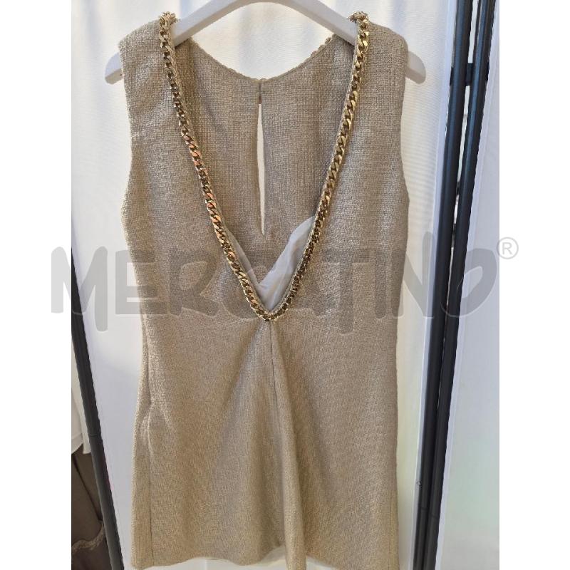 VESTITO DONNA ELISABETTA FRANCHI LINO DORATO TG 44 | Mercatino dell'Usato Arcore 2