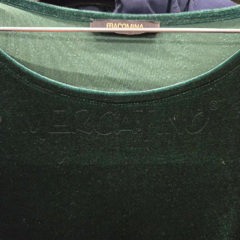 VESTITO DONNA FRACOMINA VERDE VELLUTO | Mercatino dell'Usato Arcore 2