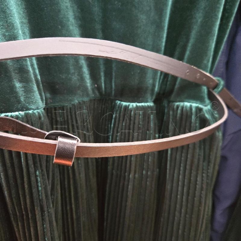 VESTITO DONNA FRACOMINA VERDE VELLUTO | Mercatino dell'Usato Arcore 3