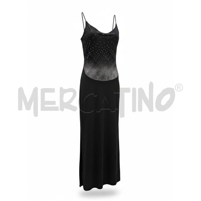VESTITO DONNA GAI MATTIOLO NERO STRASS TG 46 | Mercatino dell'Usato Arcore 1