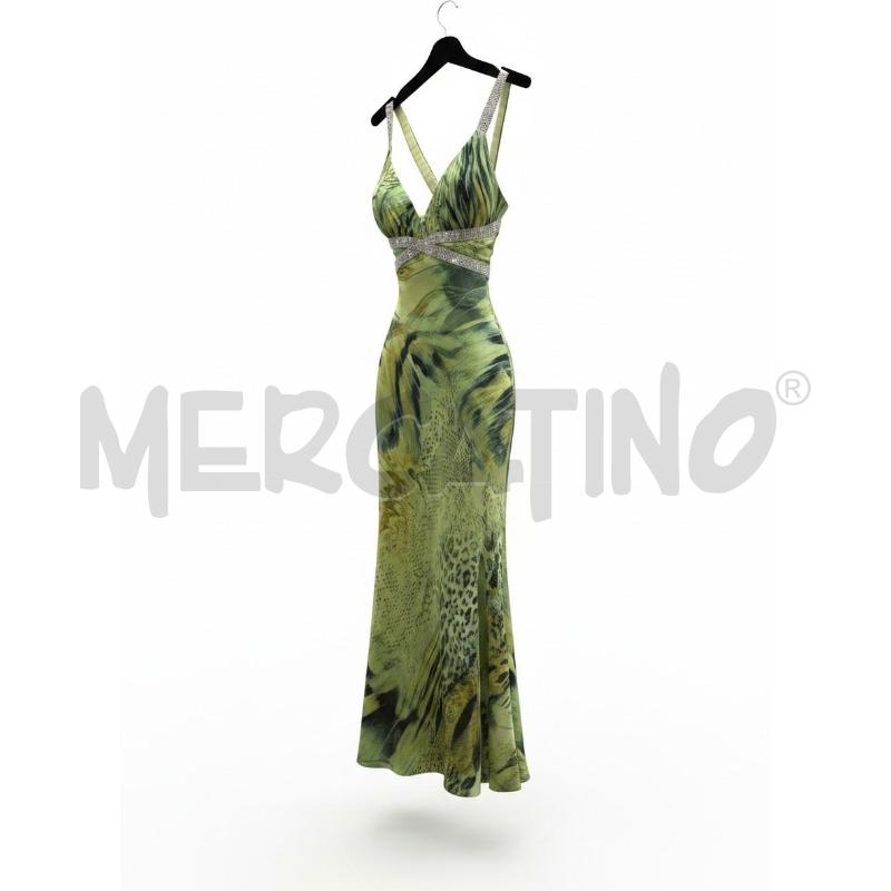 VESTITO DONNA IMPERO COUTURE NEW VERDE TG 46 | Mercatino dell'Usato Arcore 1