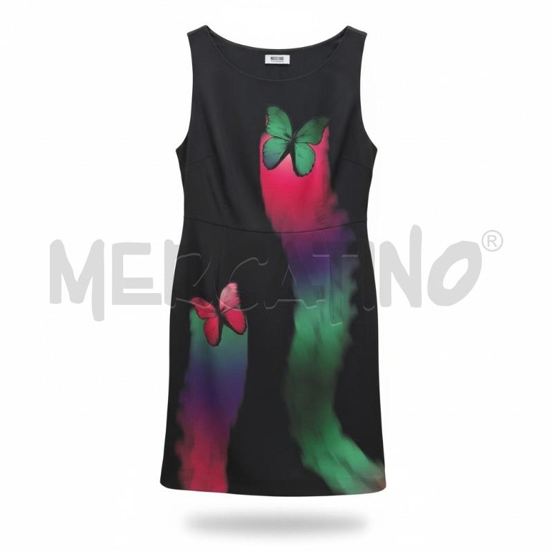 VESTITO DONNA MOSCHINO CHEAPANDCHIC  NERO FARFALLE | Mercatino dell'Usato Arcore 1