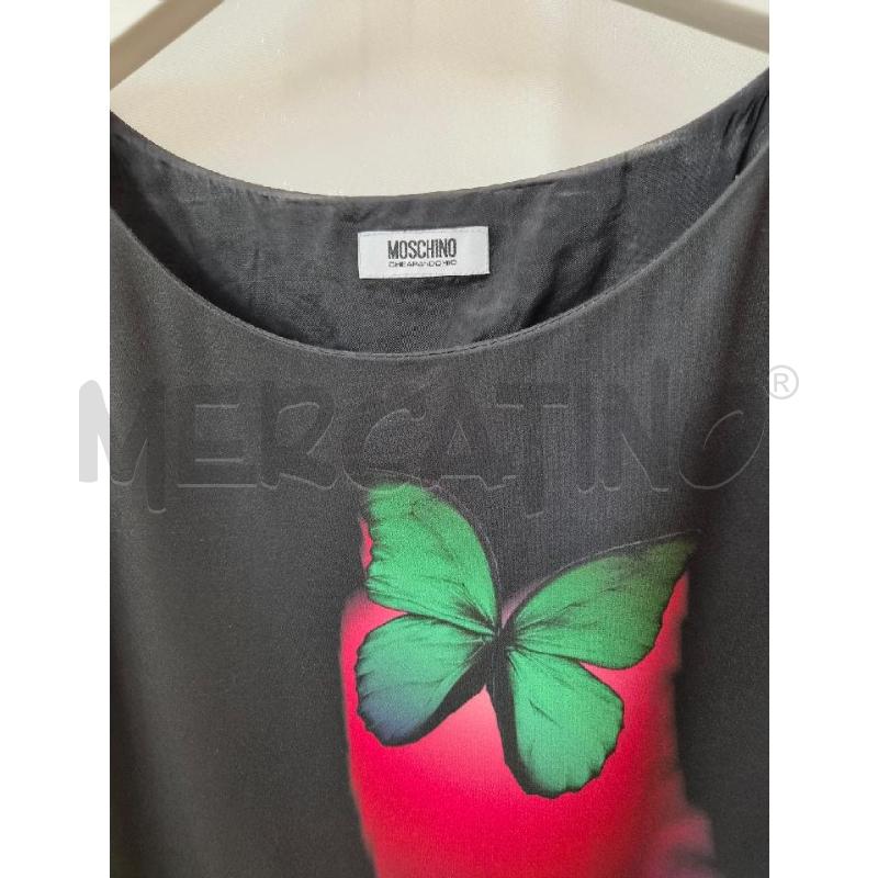 VESTITO DONNA MOSCHINO CHEAPANDCHIC  NERO FARFALLE | Mercatino dell'Usato Arcore 2