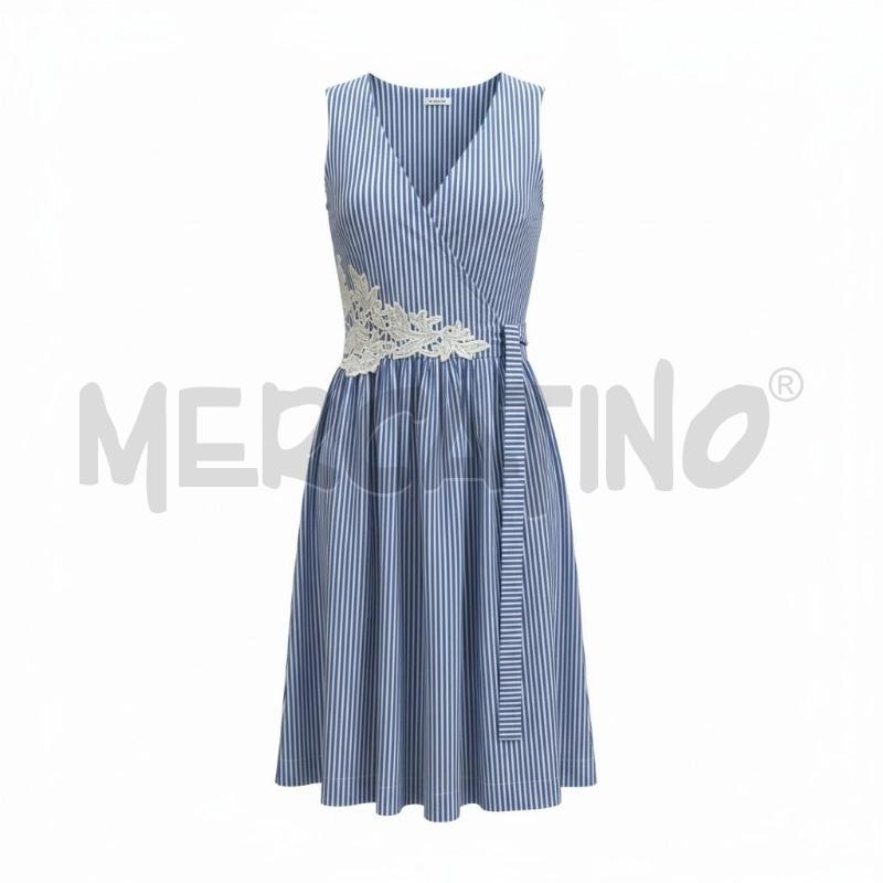 VESTITO DONNA PAROSH A RIGHE BLU BIANCO | Mercatino dell'Usato Arcore 1