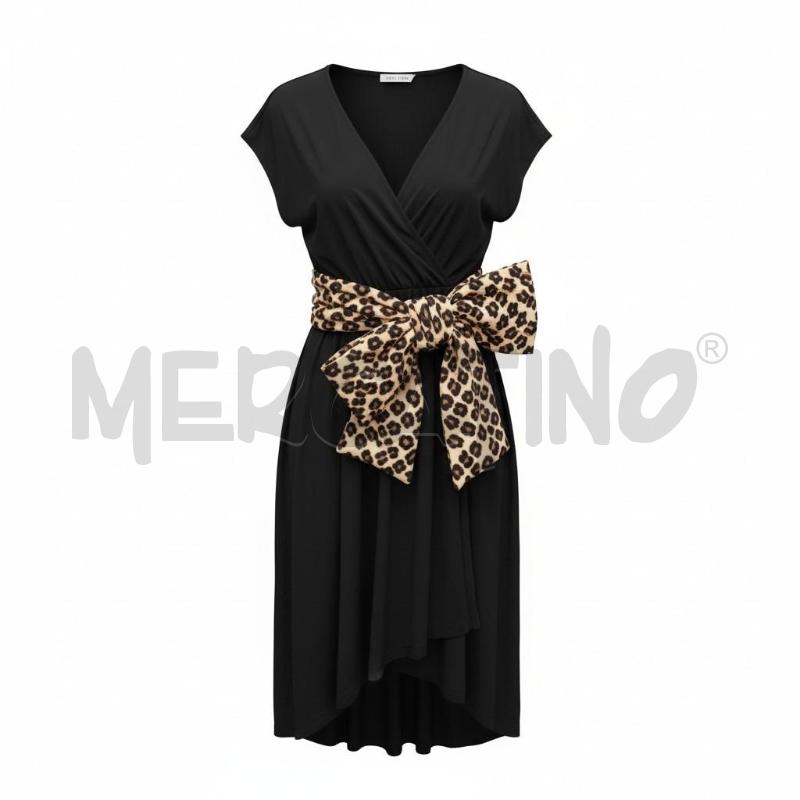VESTITO DONNA RED VALENTINO NERO ANIMALIER TG M | Mercatino dell'Usato Arcore 1