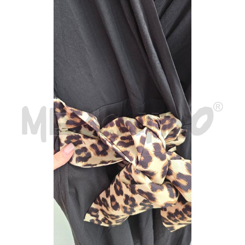 VESTITO DONNA RED VALENTINO NERO ANIMALIER TG M | Mercatino dell'Usato Arcore 3
