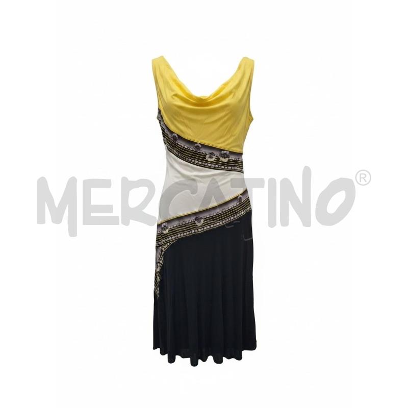 VESTITO DONNA ROBERTO CAVALLI CLASS GIALLO FANTASIA TG 44 | Mercatino dell'Usato Arcore 1