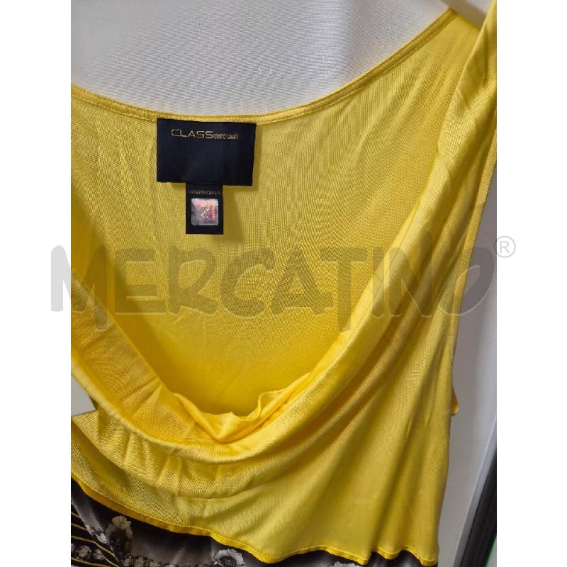 VESTITO DONNA ROBERTO CAVALLI CLASS GIALLO FANTASIA TG 44 | Mercatino dell'Usato Arcore 2