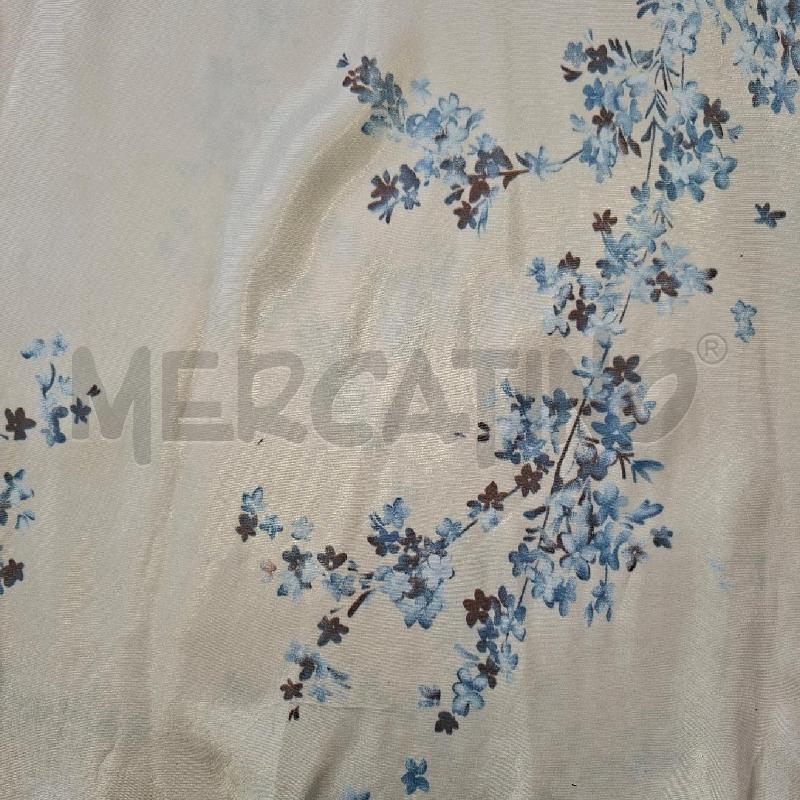 VESTITO DONNA SETA BNC FIORELLINI AZZURRI E MARRONI | Mercatino dell'Usato Arcore 2