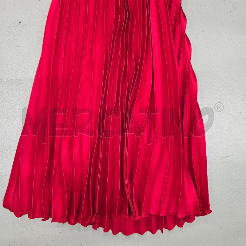 VESTITO DONNA TENSIONE IN ROSSO PLISSE | Mercatino dell'Usato Arcore 2