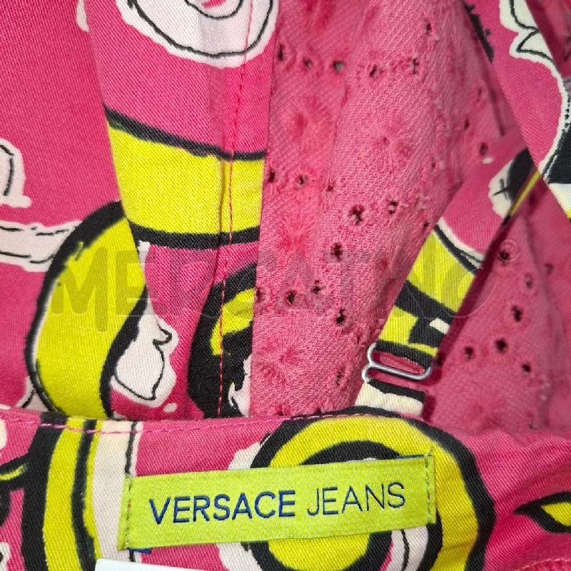 VESTITO DONNA VERSACE JEANS TG 40 ROSA FANTASIA LATO PIZZO  | Mercatino dell'Usato Arcore 2