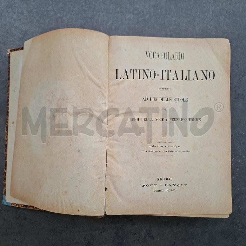 VOCABOLARIO LATINO DELLA NOCE E TORRE  | Mercatino dell'Usato Arcore 2