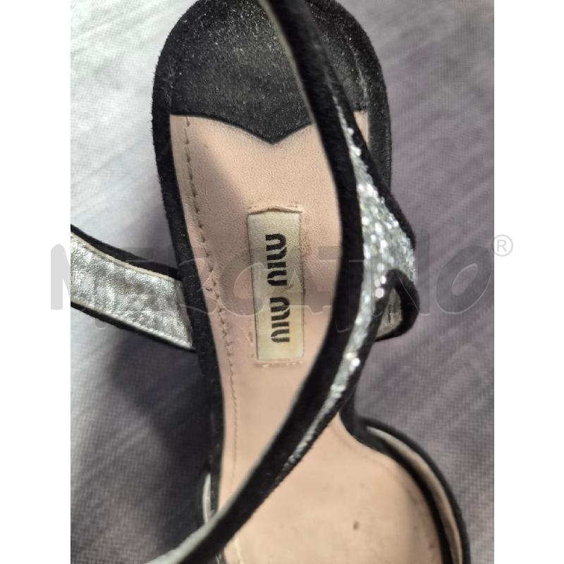 ZEPPA MIU MIU NERA ARGENTO N 38 | Mercatino dell'Usato Arcore 4