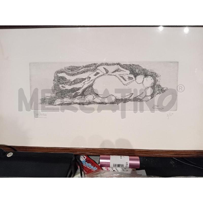 ACQUAFORTE GINO VIVIANI MISURA CORNICE 51X27 | Mercatino dell'Usato Busnago 1