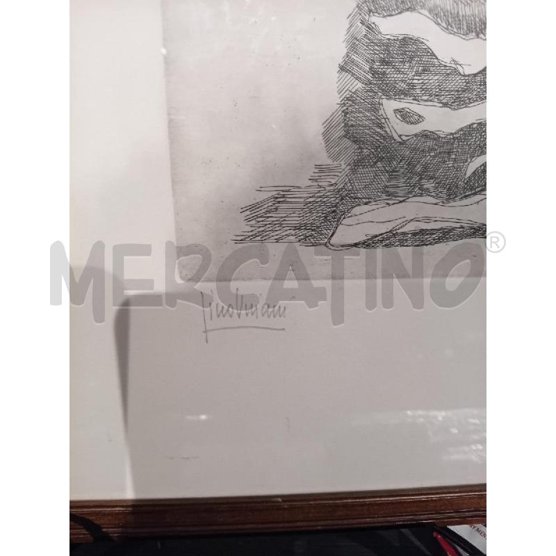ACQUAFORTE GINO VIVIANI MISURA CORNICE 51X27 | Mercatino dell'Usato Busnago 2