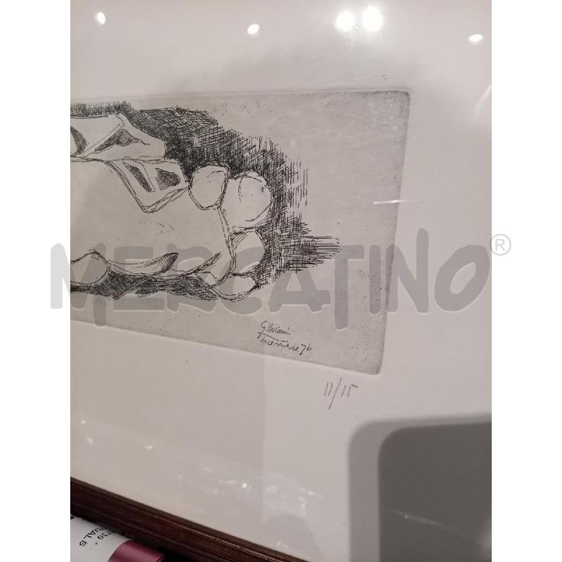 ACQUAFORTE GINO VIVIANI MISURA CORNICE 51X27 | Mercatino dell'Usato Busnago 3