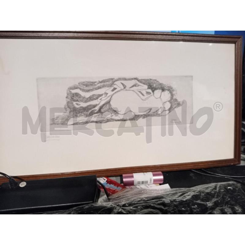 ACQUAFORTE GINO VIVIANI MISURA CORNICE 51X27 | Mercatino dell'Usato Busnago 4