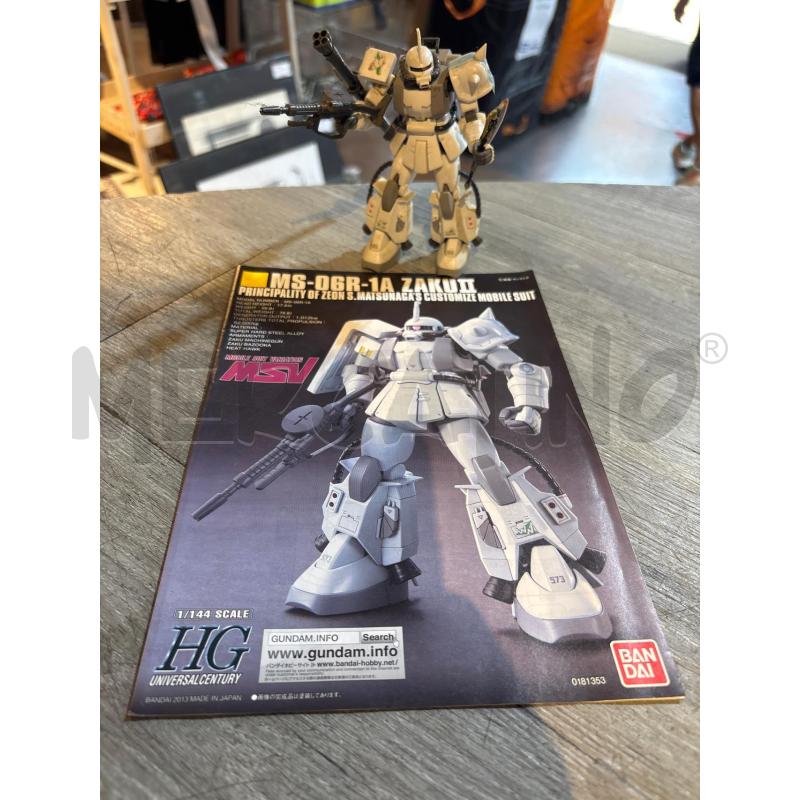 ACTION FIGURE GUNDAM MS-06R-1A | Mercatino dell'Usato Busnago 1